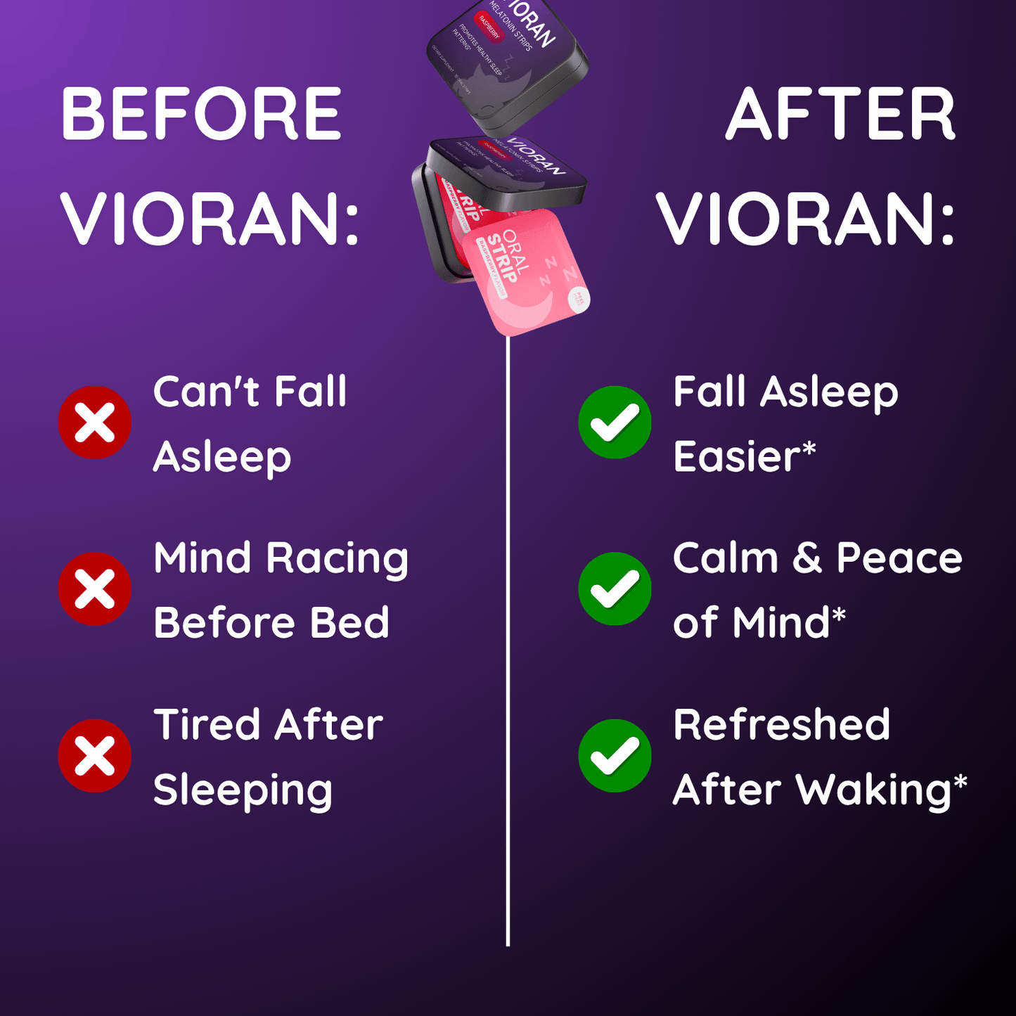 VIORAN™ Melatonin Sleep Support Strips